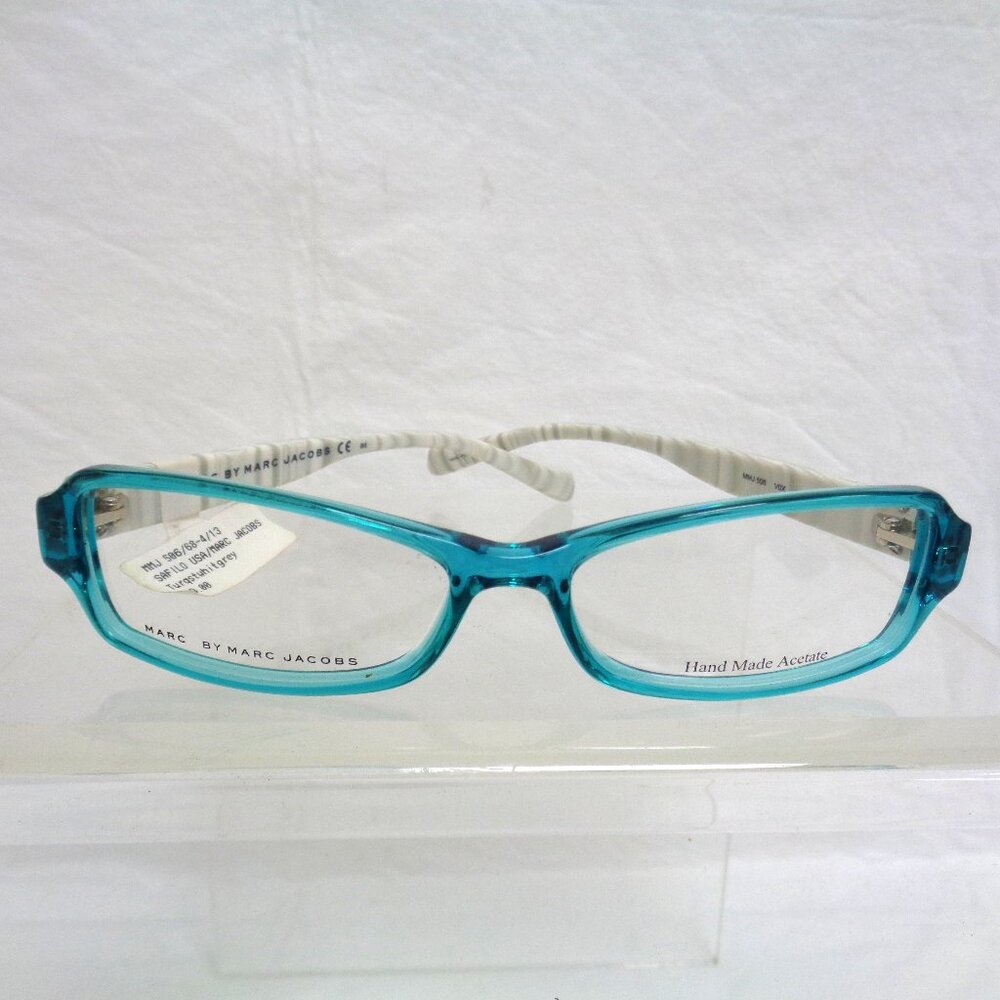 MARC BY MARC JACOBS eyeglasses Rectangle Turquoise Gray & White NWT